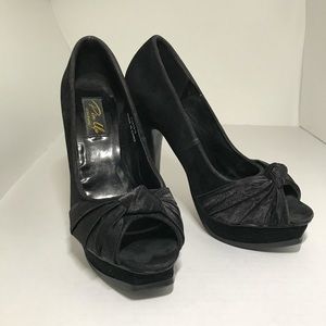 PinUp “Pleasure” Peep Toe Platform Heels